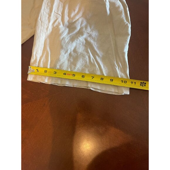 Speechless Womens Wide Leg capri Sand Linen/Rayon Pants Size 7 cropped - Picture 8 of 11